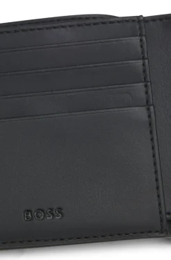 Geldbörse mit Monogramm und unifarbenen Details