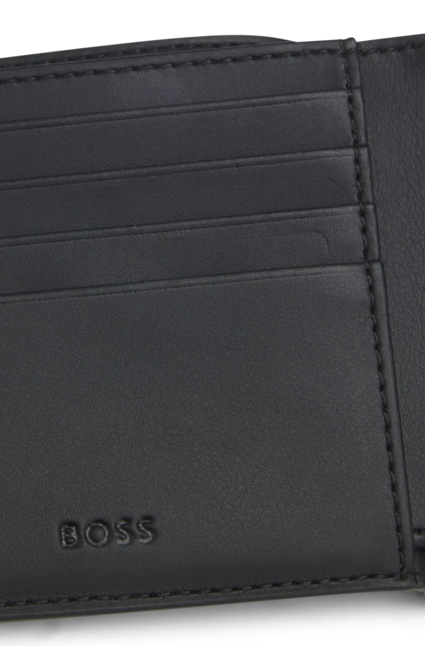Geldbörse mit Monogramm und unifarbenen Details