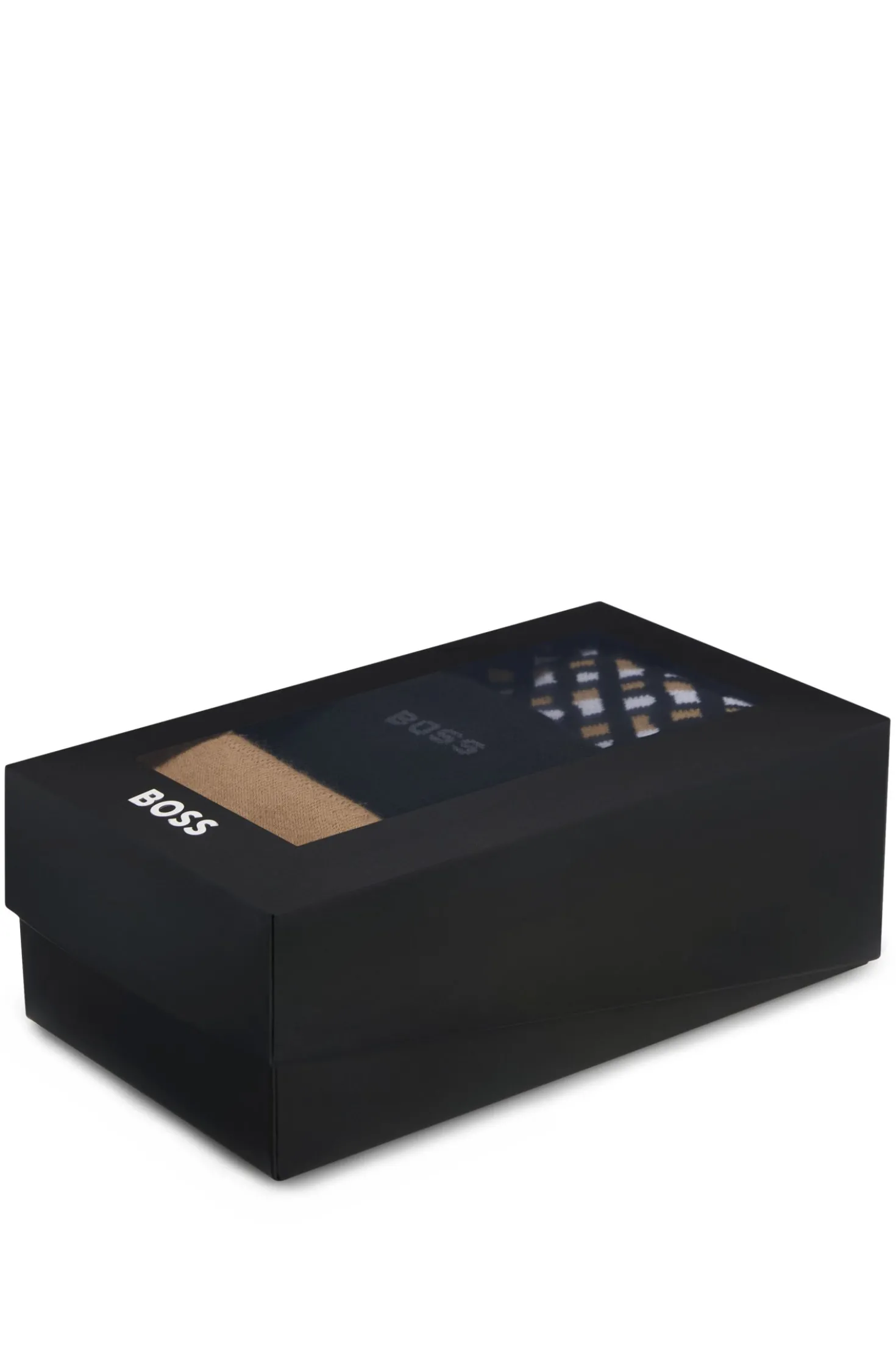 Geschenk-Set mit mittelhohen Socken im Dreierpack