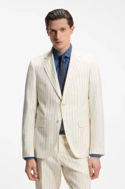 Gestreifter Slim-Fit Zweiteiler