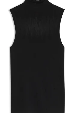 Gestricktes Top mit transparenter Partie