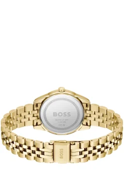 Graceful Precious Uhr aus goldfarbenem Edelstahl mit Kristallbesatz