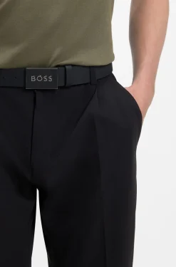 Gürtel aus italienischem Leder mit Logo-Koppelschließe