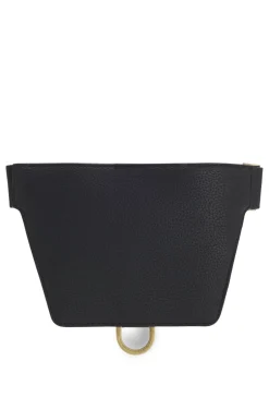 Gürteltasche mit Narbung und Hardware im Antik-Gold-Effekt