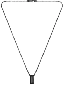Halskette mit gebürstetem und poliertem Finish