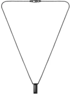 Halskette mit gebürstetem und poliertem Finish