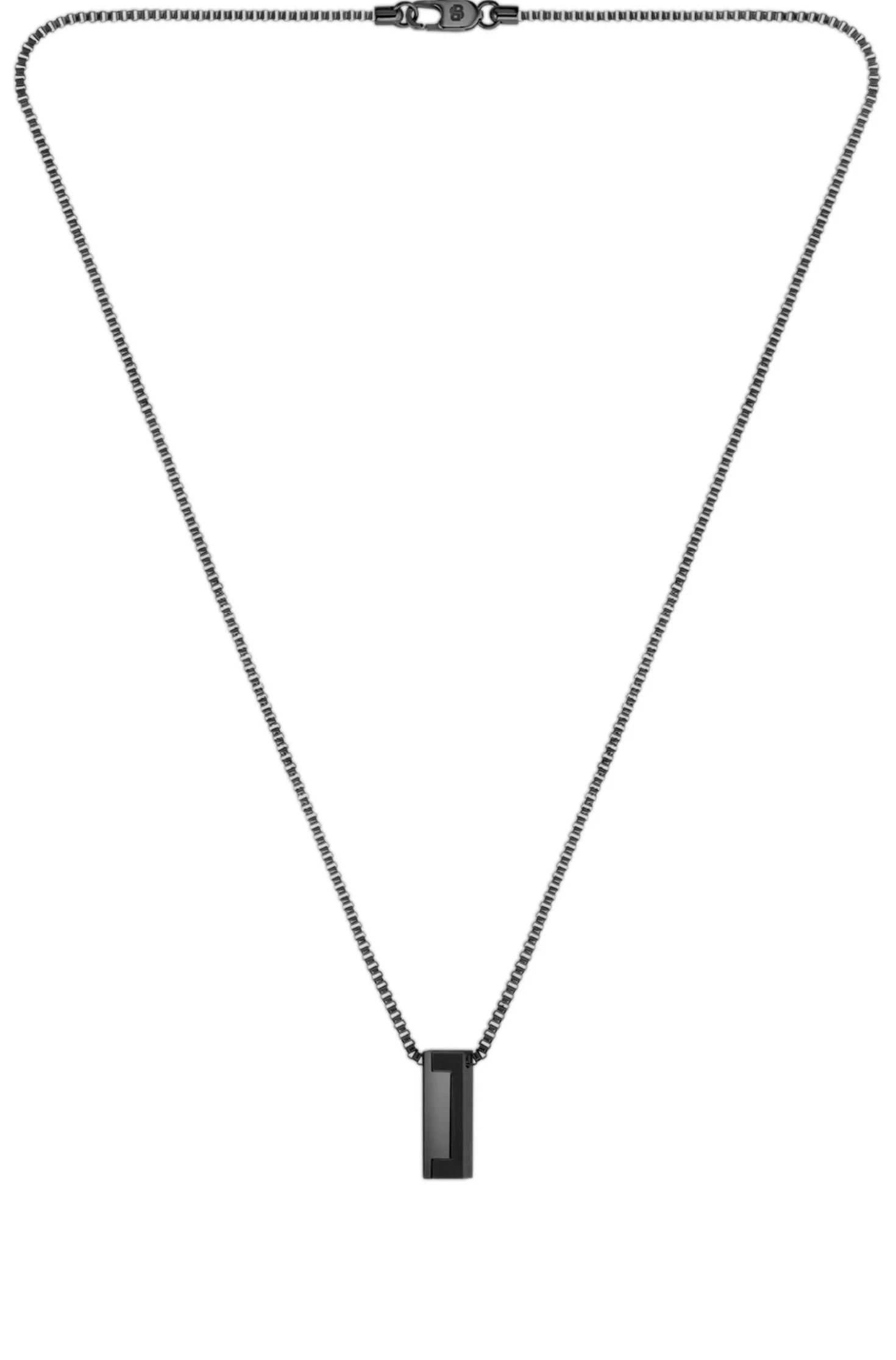 Halskette mit gebürstetem und poliertem Finish