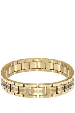 Hellgelbgoldfarbener Armreif mit Multi-Glieder-Design