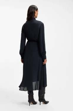Hemdblusenkleid aus Crêpe de Chine