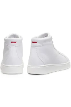 Hightop Sneakers aus Kunstleder
