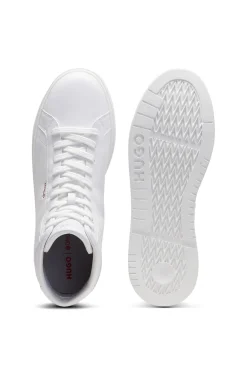 Hightop Sneakers aus Kunstleder