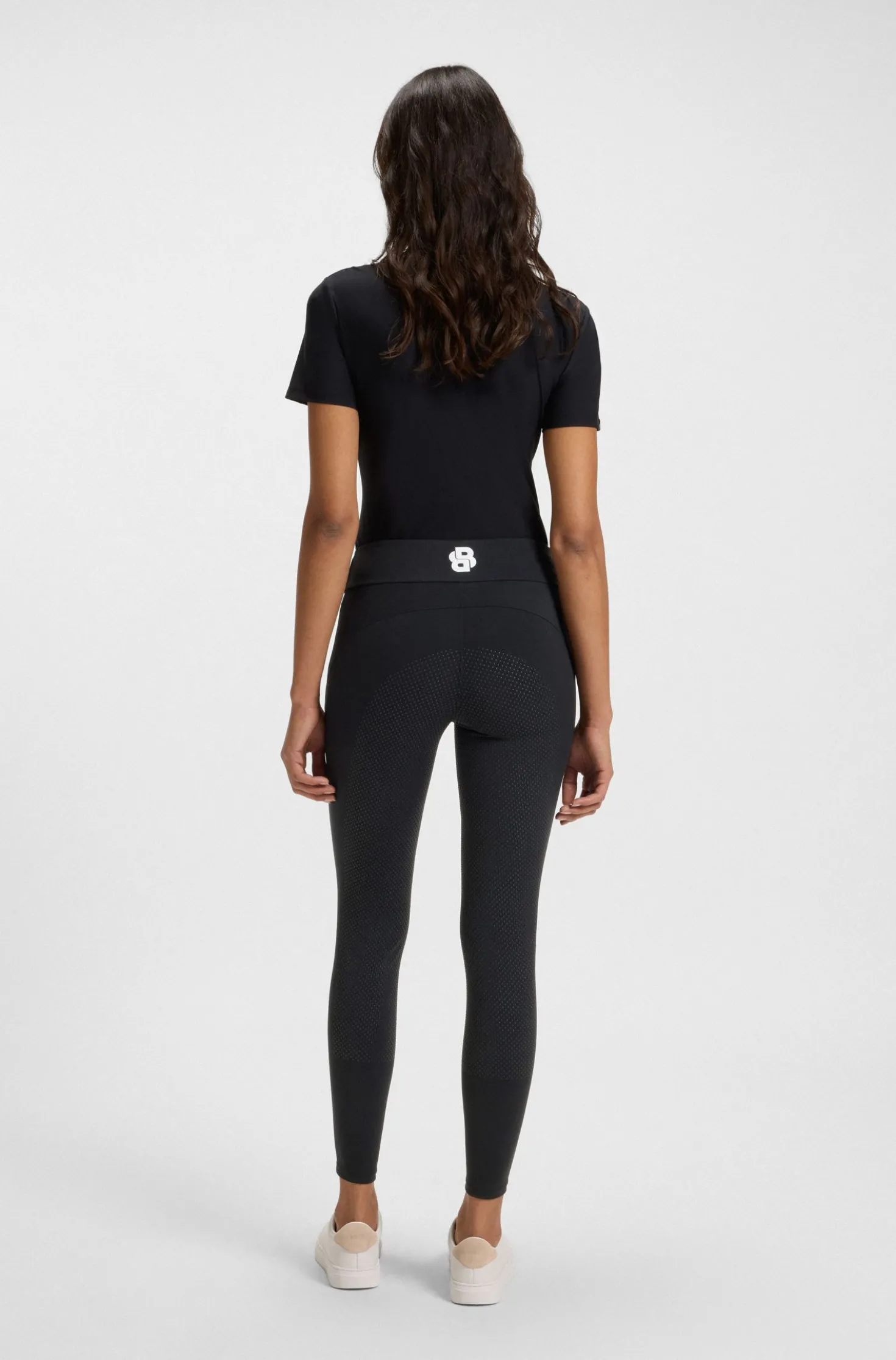 High-Waist Reitsport-Leggings aus Power-Stretch-Gewebe