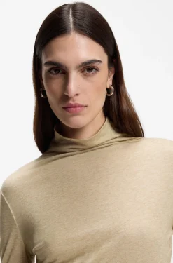Hochgeschlossenes Top aus softem Jersey