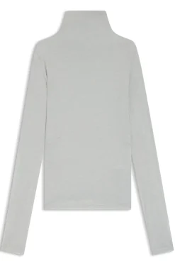 Hochgeschlossenes Top aus softem Jersey