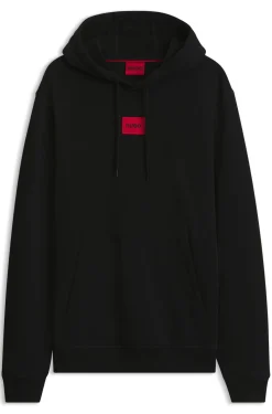 Hoodie aus Baumwoll-Terry mit Logo-Label