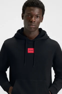 Hoodie aus Baumwoll-Terry mit Logo-Label