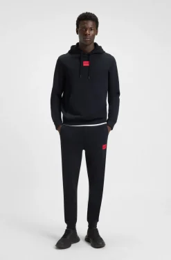 Hoodie aus Baumwoll-Terry mit Logo-Label