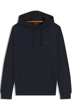 Hoodie aus Baumwoll-Terry mit Logo-Aufnäher
