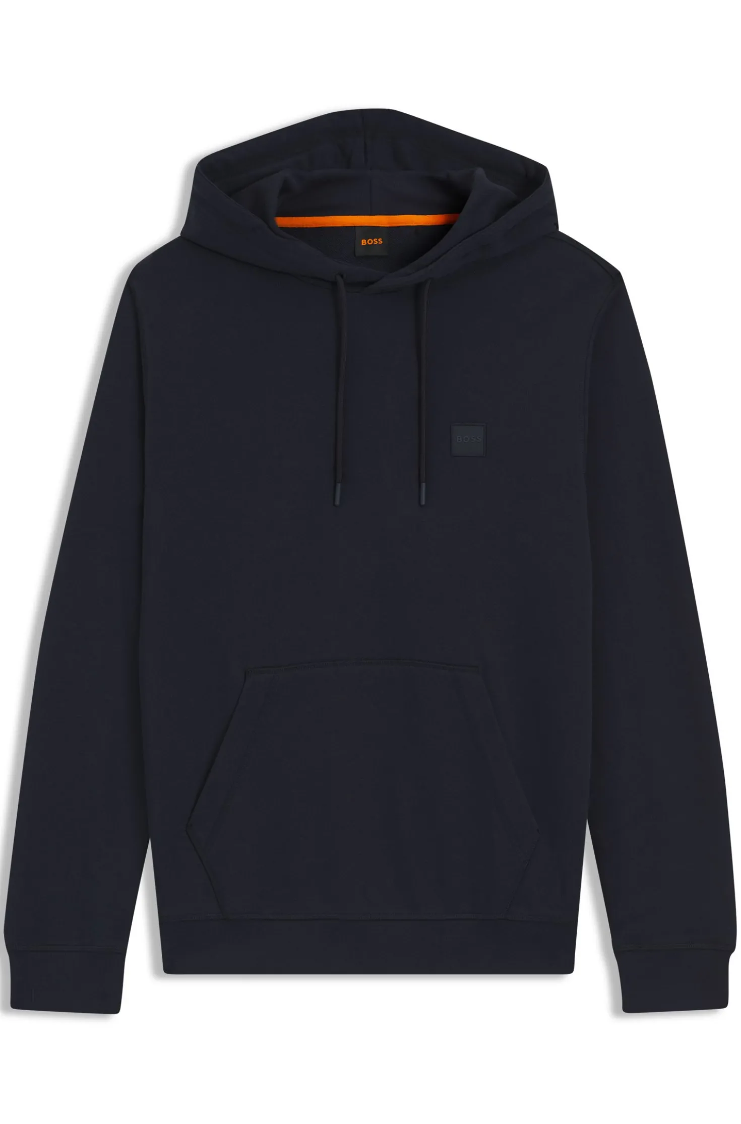 Hoodie aus Baumwoll-Terry mit Logo-Aufnäher