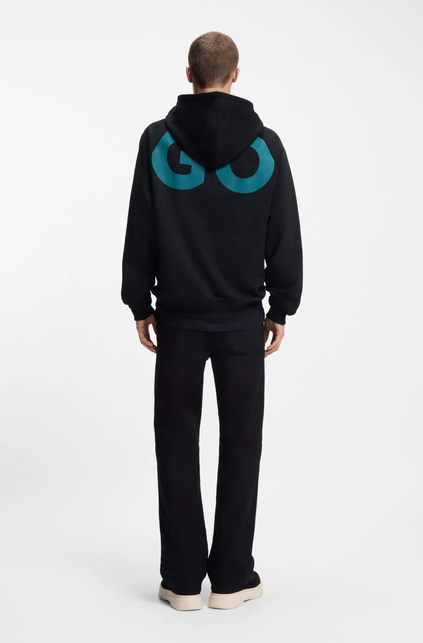 Hoodie aus Baumwoll-Terry mit Logo-Print