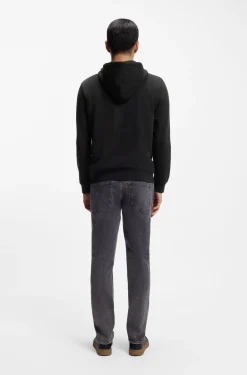 Hoodie aus Baumwoll-Terry mit Logo-Aufnäher