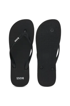 In Italien gefertigte Flip-Flops mit kontrastfarbenem Logo-Detail