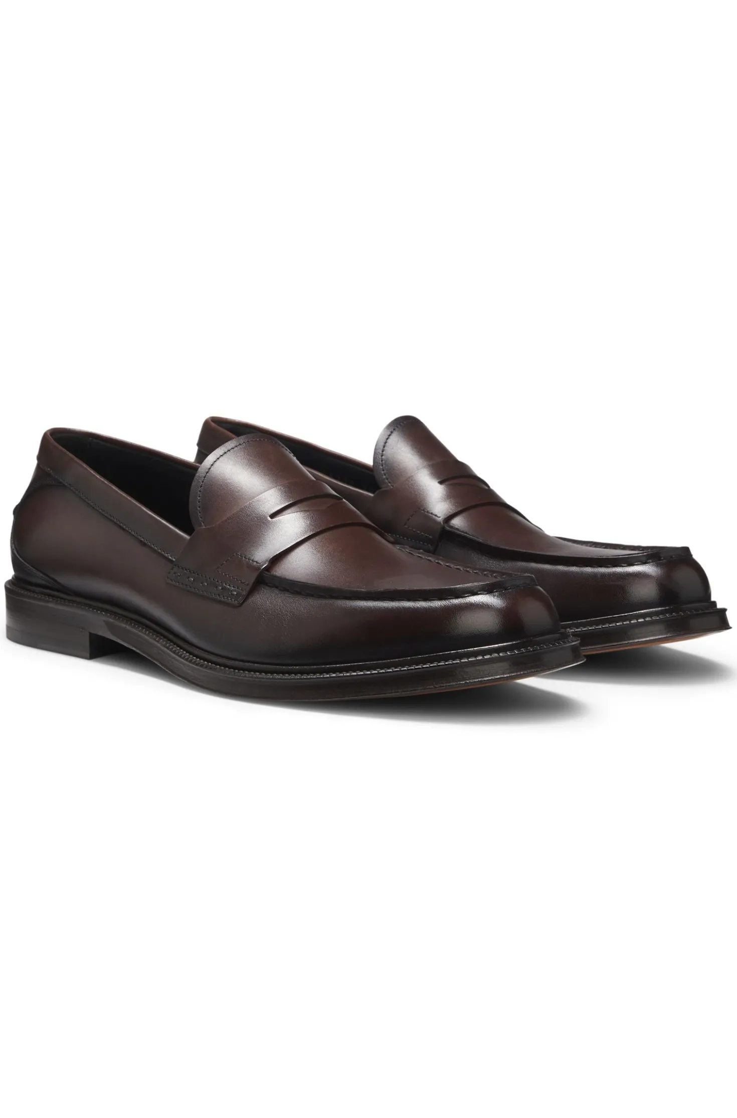 In Italien gefertigter Loafer aus weichem Leder