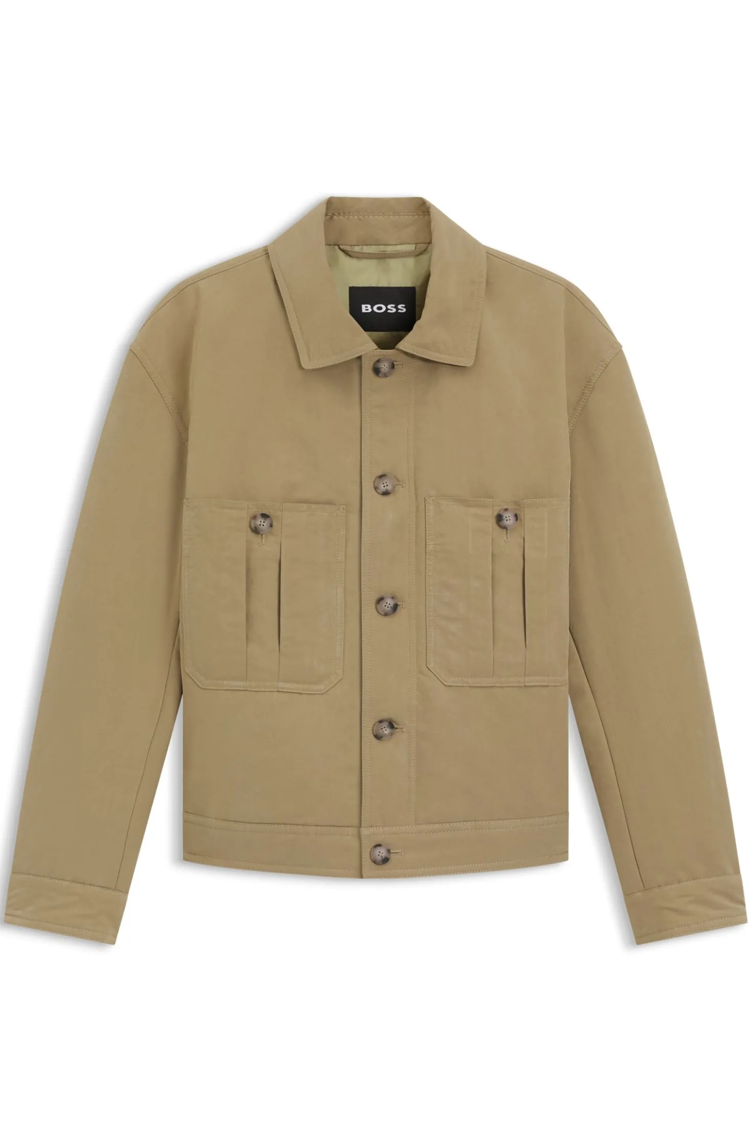 Jacke aus angerautem Gewebe mit wasserabweisendem Finish