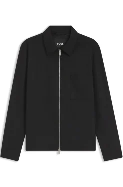 Jacke aus Schurwolle mit Reißverschluss