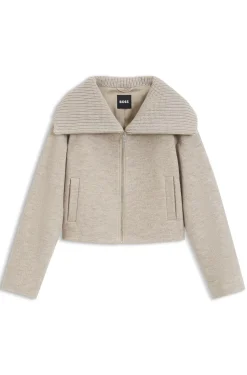 Jacke aus Schurwolle mit Reißverschluss
