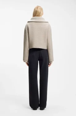 Jacke aus Schurwolle mit Reißverschluss