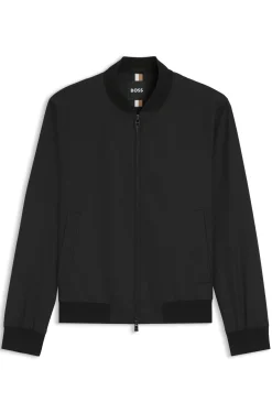 Jacke aus Schurwoll-Serge mit Reißverschluss