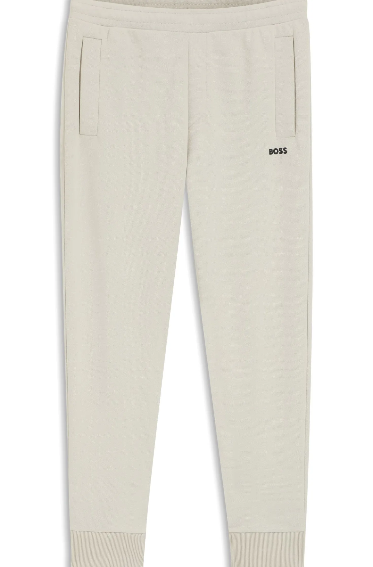 Jogginghose aus Baumwoll-Mix mit Logo-Stickerei