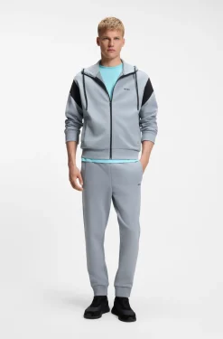 Jogginghose aus Baumwoll-Mix mit Logo-Stickerei