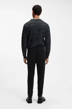 Jogginghose aus Baumwoll-Terry mit Logo-Aufnäher