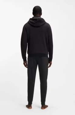 Jogginghose aus Baumwoll-Terry mit Logo und Streifen