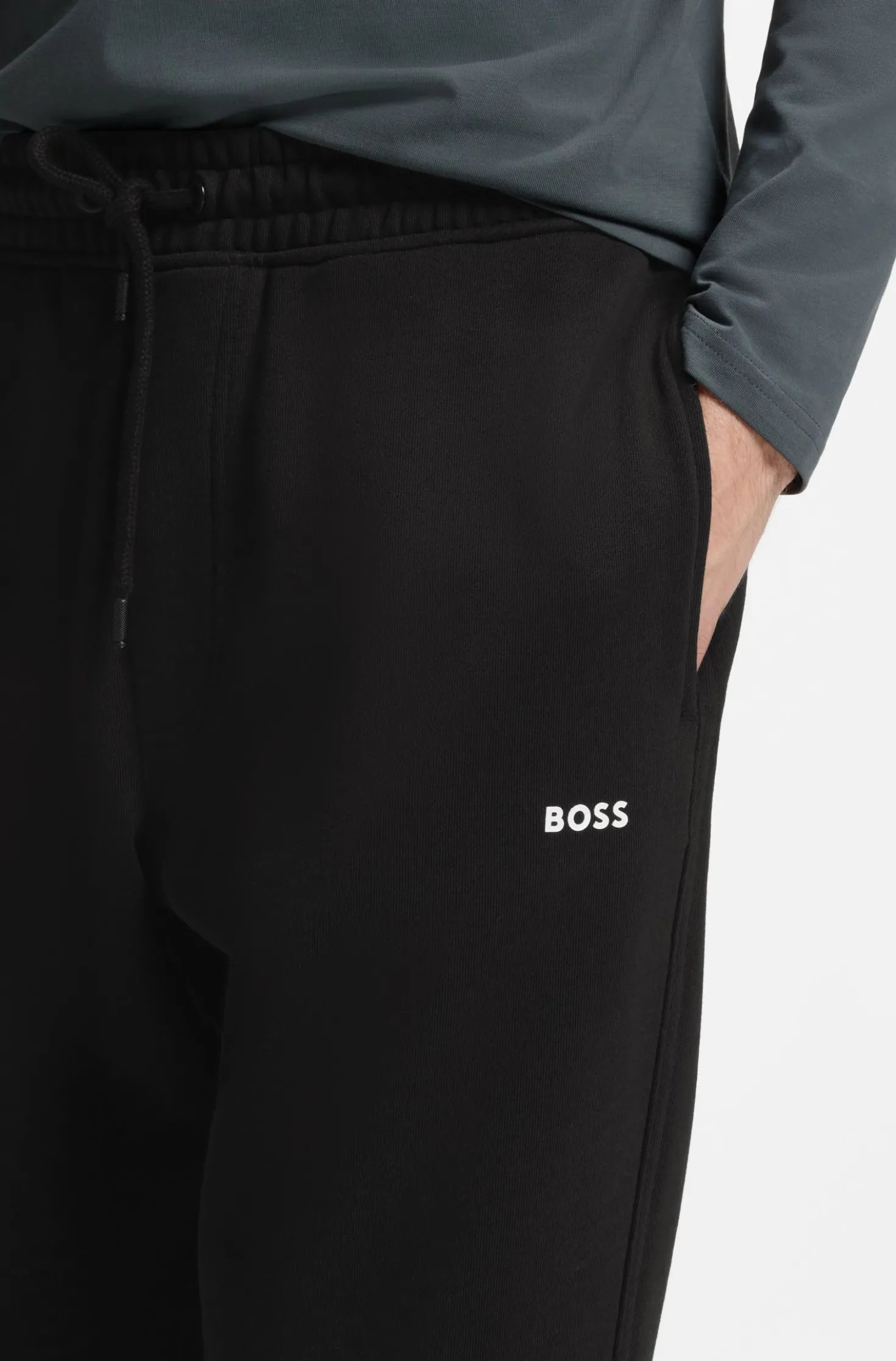 Jogginghose aus Baumwoll-Terry mit Logo-Detail