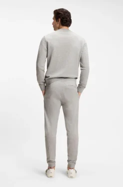 Jogginghose aus Baumwoll-Terry mit Logo-Aufnäher