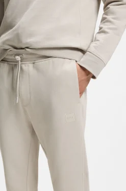 Jogginghose aus Baumwoll-Terry mit Logo-Aufnäher