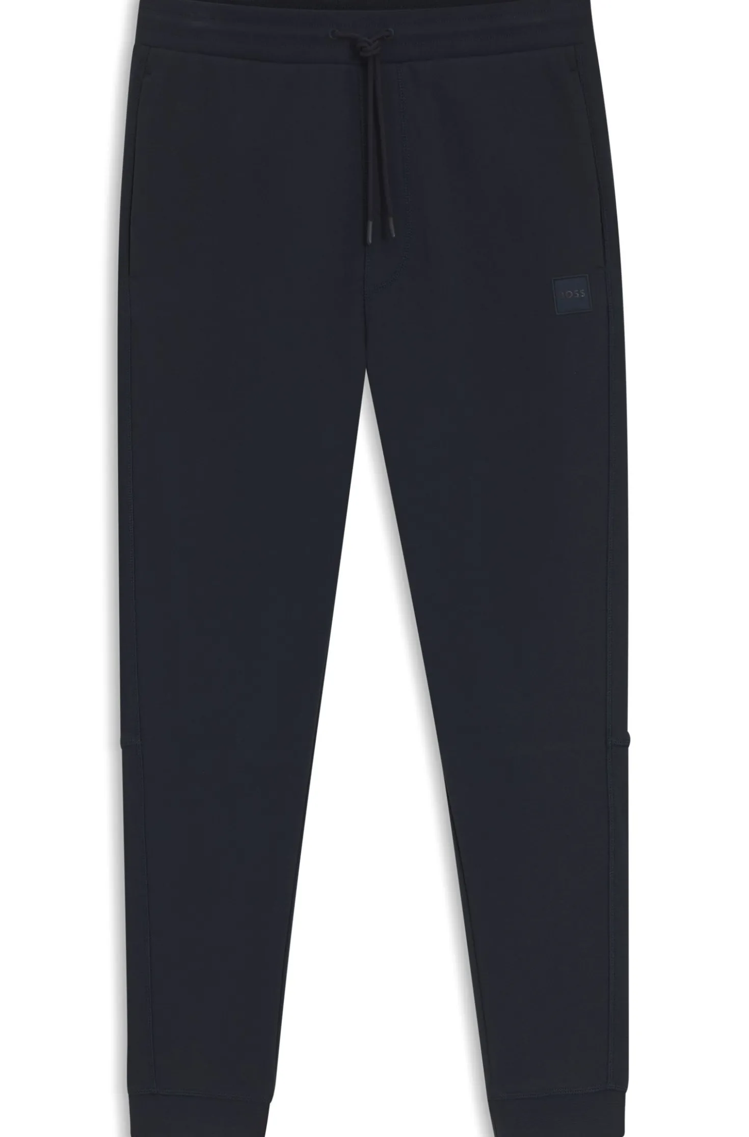 Jogginghose aus Baumwoll-Terry mit Logo-Aufnäher