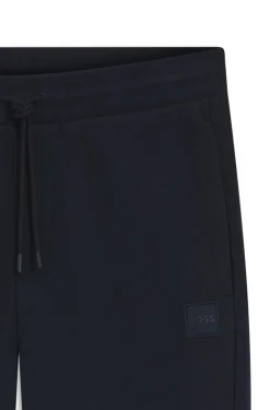 Jogginghose aus Baumwoll-Terry mit Logo-Aufnäher