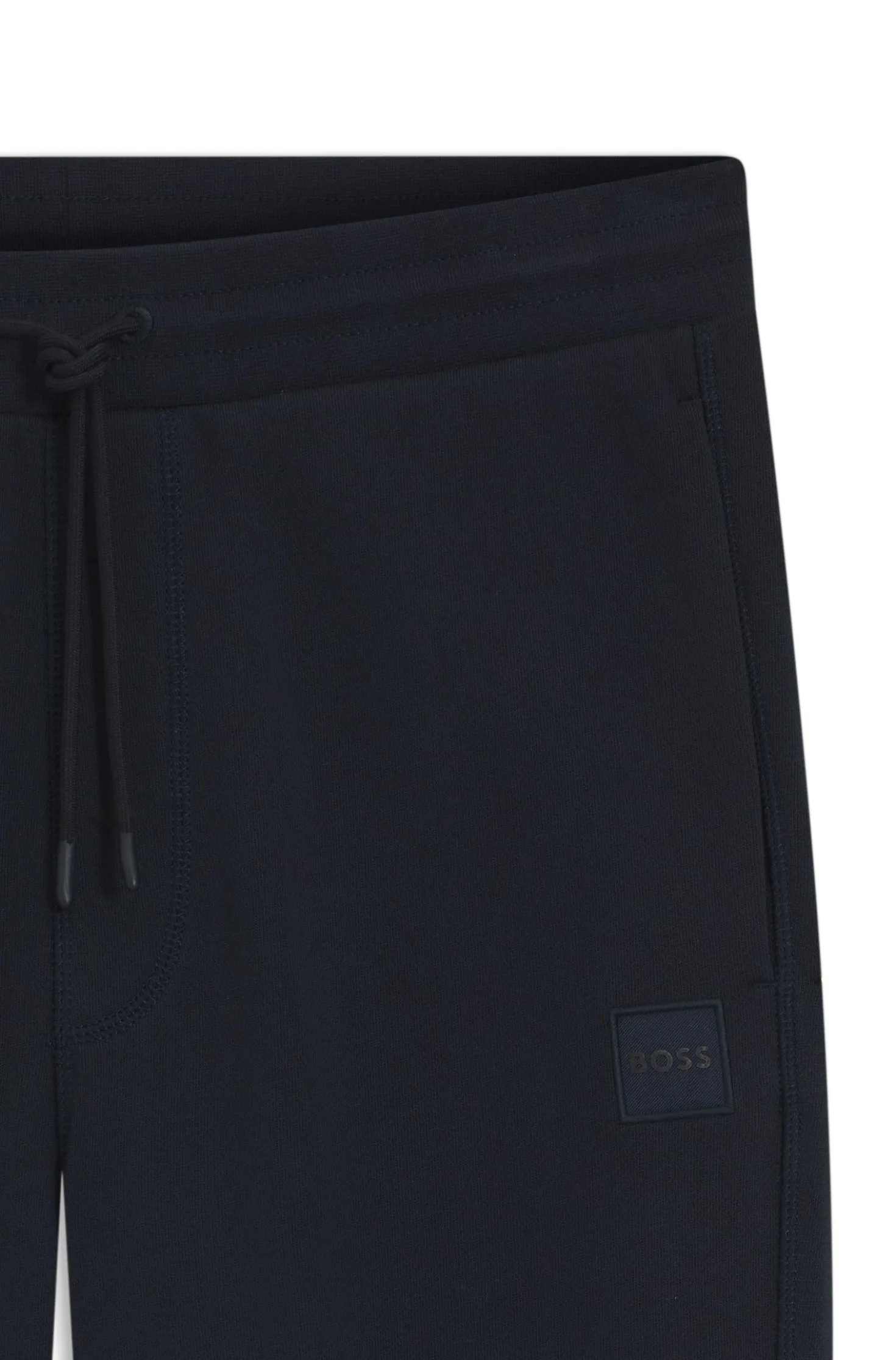 Jogginghose aus Baumwoll-Terry mit Logo-Aufnäher