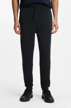 Jogginghose aus Baumwoll-Terry mit Logo-Aufnäher