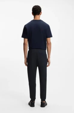 Jogginghose aus Baumwoll-Terry mit Logo-Aufnäher