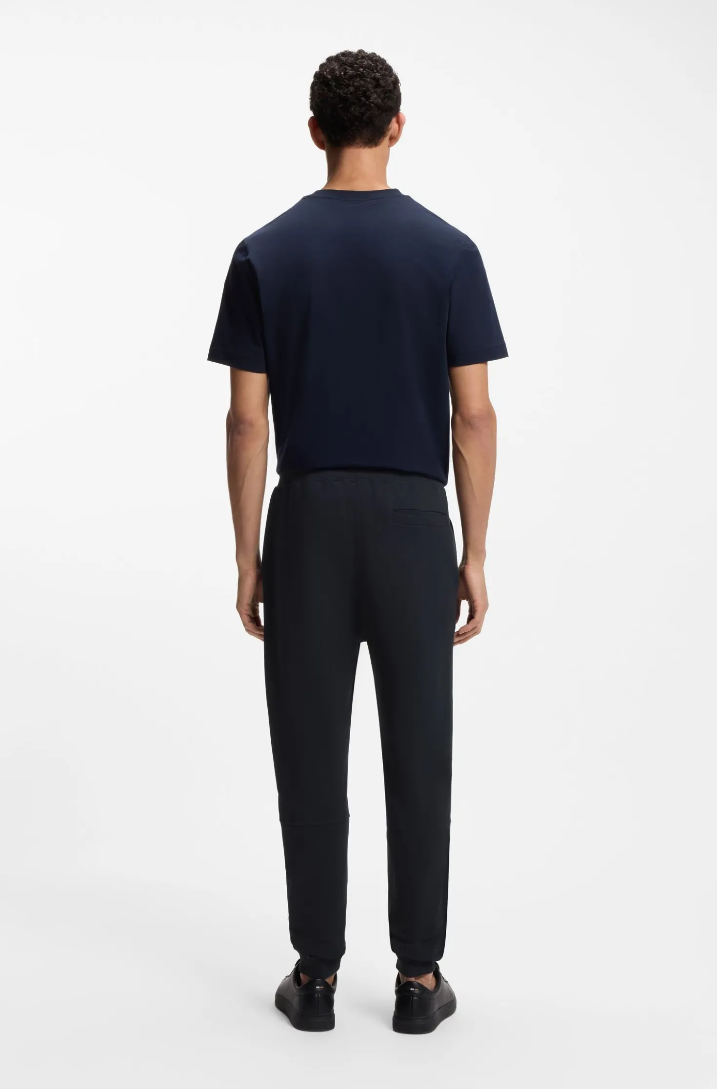 Jogginghose aus Baumwoll-Terry mit Logo-Aufnäher
