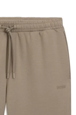 Jogginghose aus Stretch-Baumwolle mit Logo-Detail