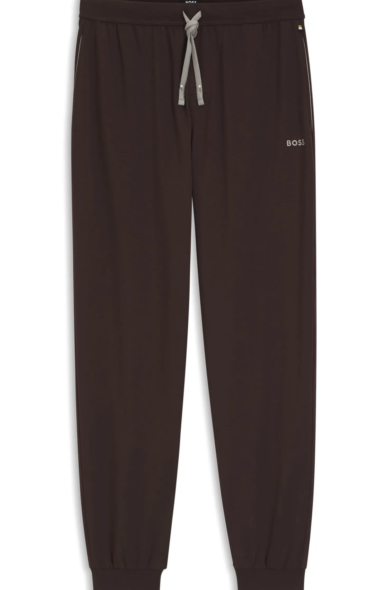 Jogginghose aus Stretch-Baumwolle mit Logo-Stickerei
