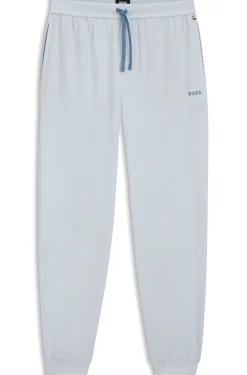 Jogginghose aus Stretch-Baumwolle mit Logo-Stickerei