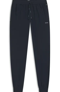 Jogginghose aus Stretch-Baumwolle mit Logo-Stickerei