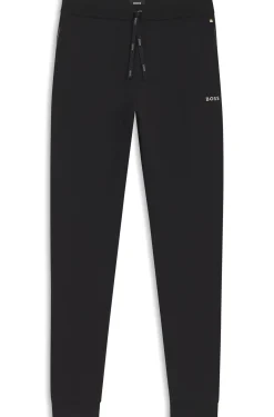 Jogginghose aus Stretch-Baumwolle mit Logo-Stickerei